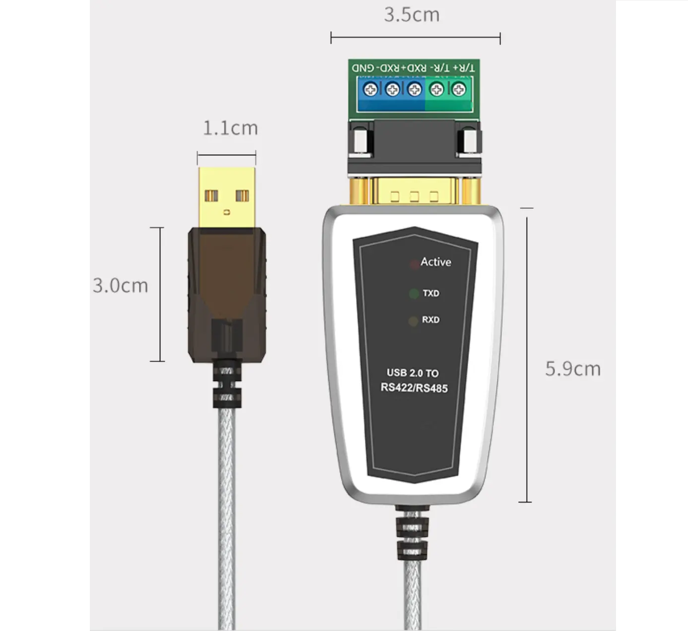 DT-5119 USB to RS485 RS422 Convert Cable for Pan Tilt Unit Control