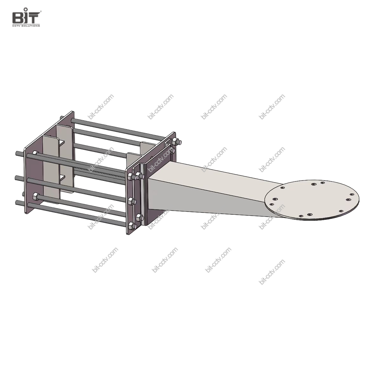 WS2776 Stainless Steel Polemount Bracket for Pan Tilt Positioner