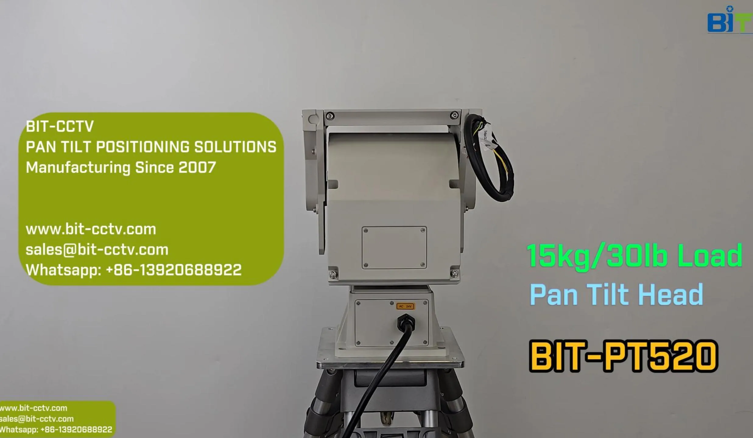 BIT-PT520 Pan and Tilt Head Comparison Points